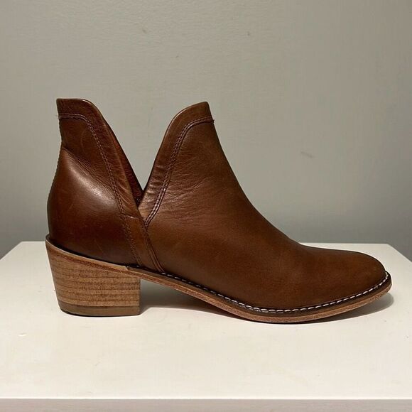 Wolverine Women's Brown Leather Stacked Heel Chelsea Boots - Picture 7 of 10